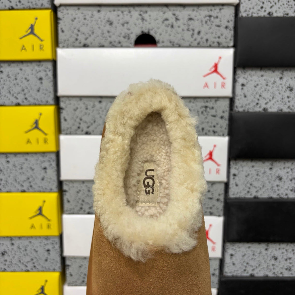 UGG Tasman Slipper – Unisex Wool-Lined Suede Moccasin in Chestnut