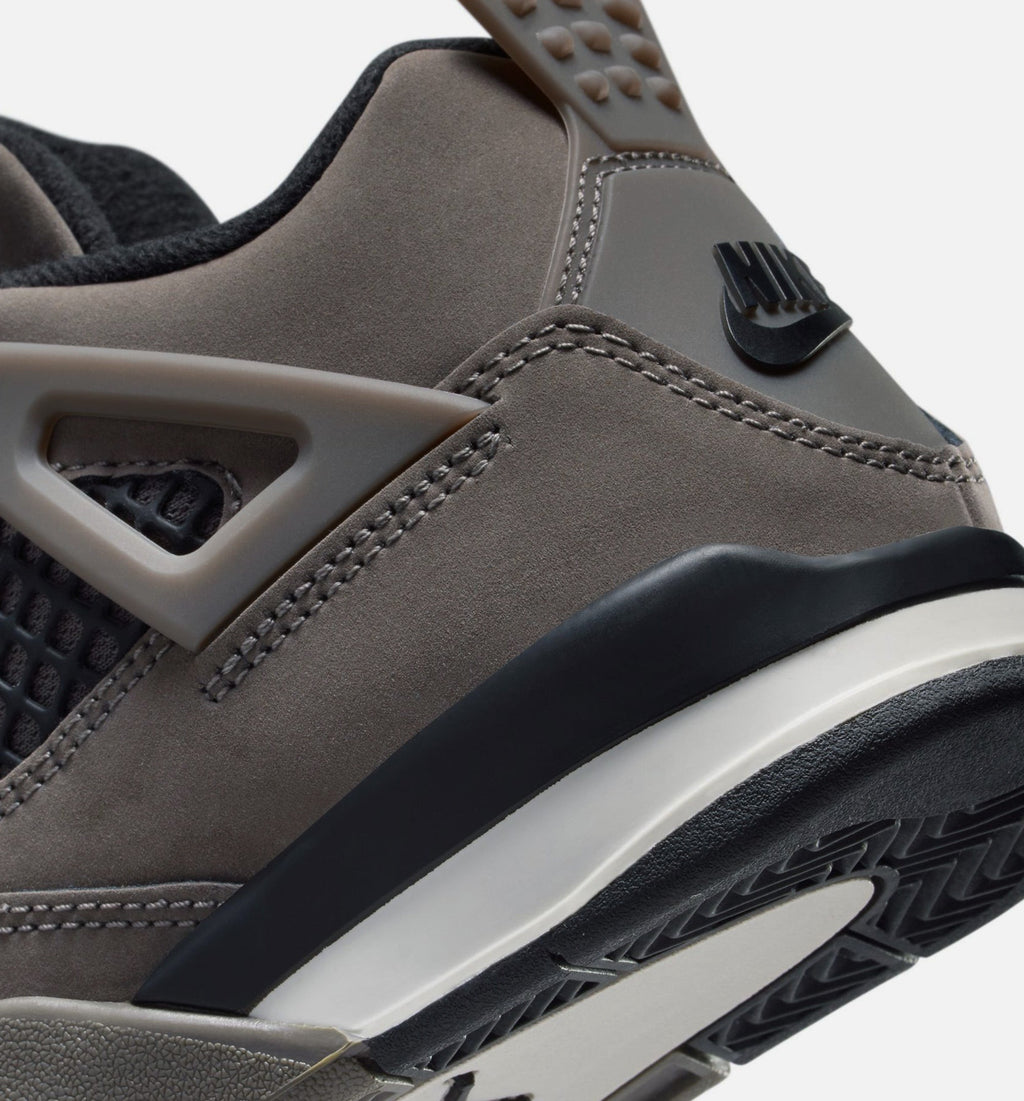Air Jordan 4 Retro Cave Stone & Black Preschool Lifestyle Shoe