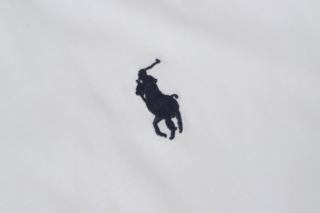 Ralph Lauren Men's White Crew‑Neck Short‑Sleeve Embroidered Pony T‑Shirt