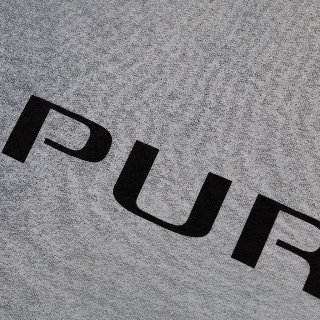 Heather Grey Textured Wordmark T-shirt