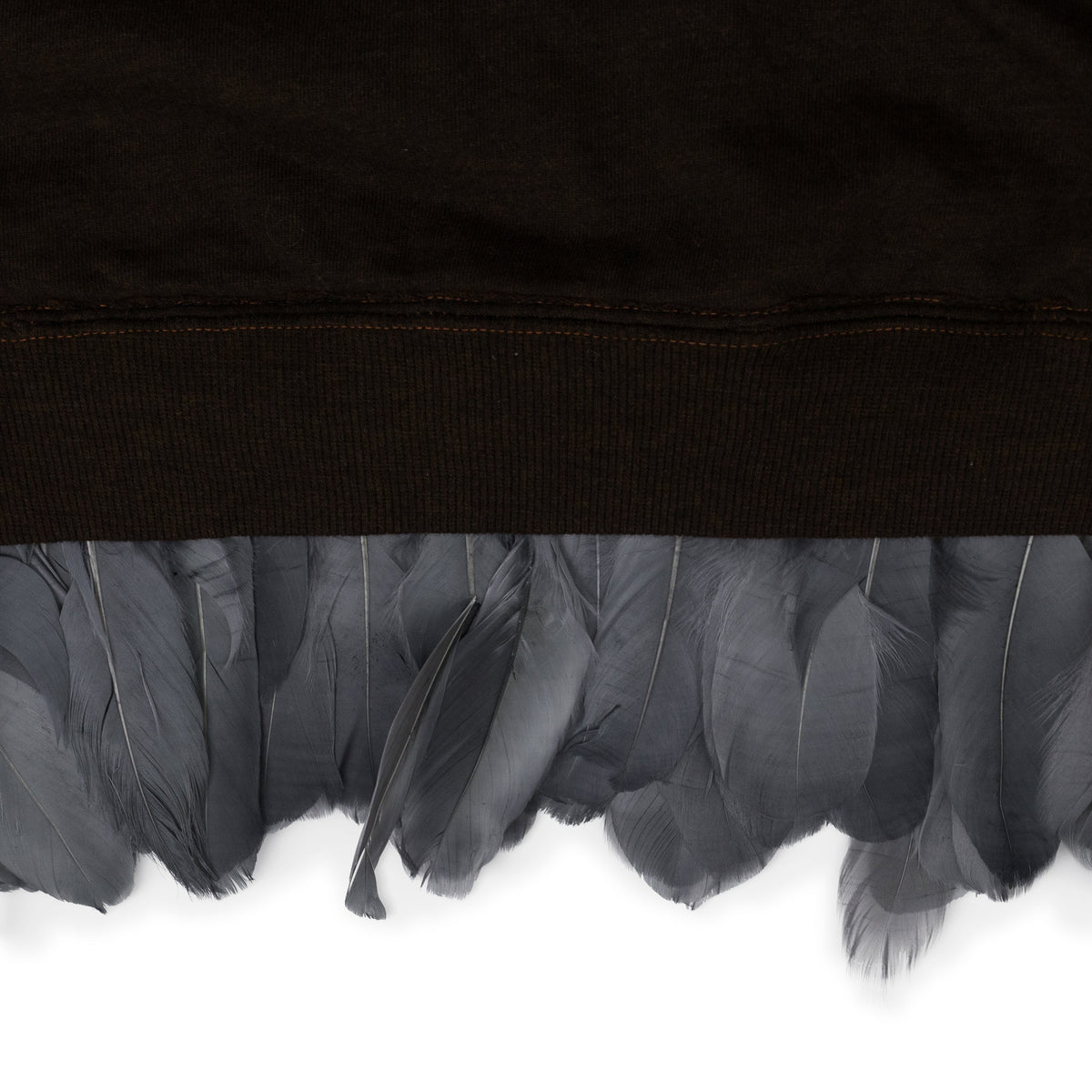 Brown Texas Longhorns Feather Trim Hoodie