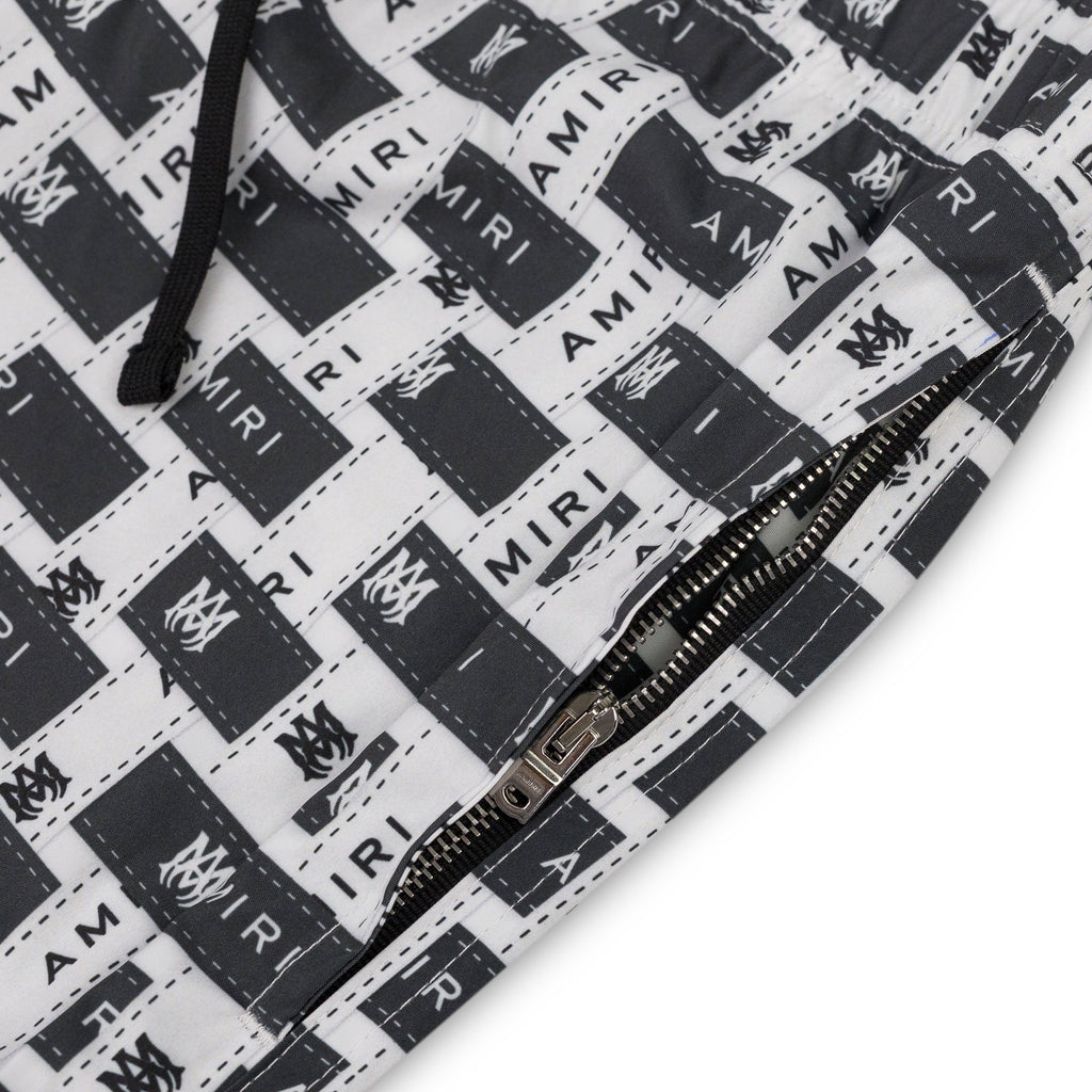 Black/White Amiri Interweave Swimtrunk
