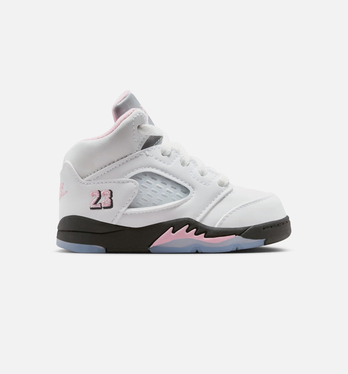 Air Jordan 5 Retro Medium Soft Pink Infant & Toddler Lifestyle Shoes - White/Black/Soft Pink