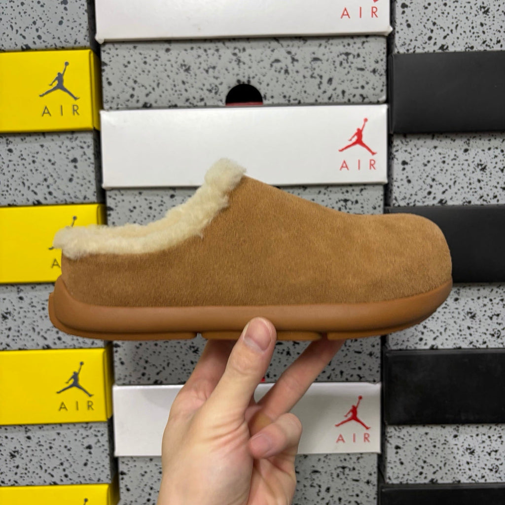 UGG Tasman Slipper – Unisex Wool-Lined Suede Moccasin in Chestnut