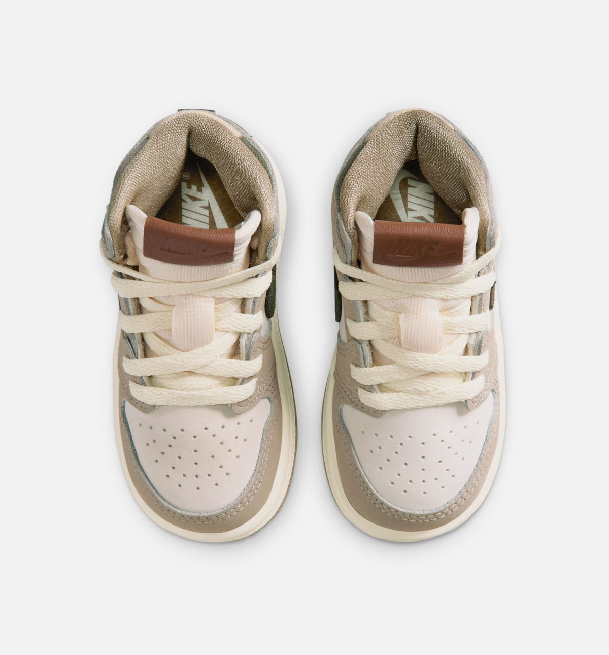 Air Jordan 1 Retro High OG Infant Toddler Lifestyle Shoe - Khaki/Sail/Coconut Milk/Cargo Khaki