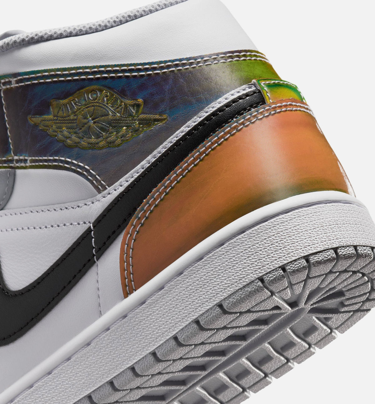 Air Jordan 1 Mid SE Men's Lifestyle Shoes - Black/White/Wolf Grey