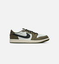 Air Jordan 1 Low OG Men's Lifestyle Shoes - Medium Olive x Summit White