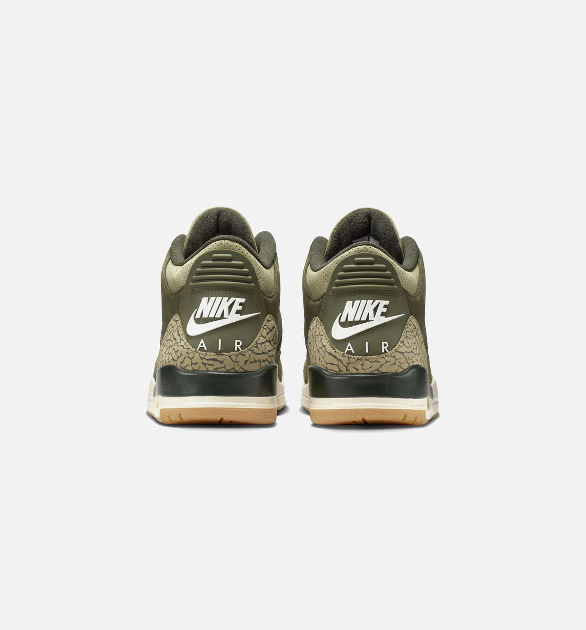 Air Jordan 3 Retro Medium Olive Men's Lifestyle Shoes - Medium Olive/Sequoia/Neutral Olive/Sail/Total Crimson