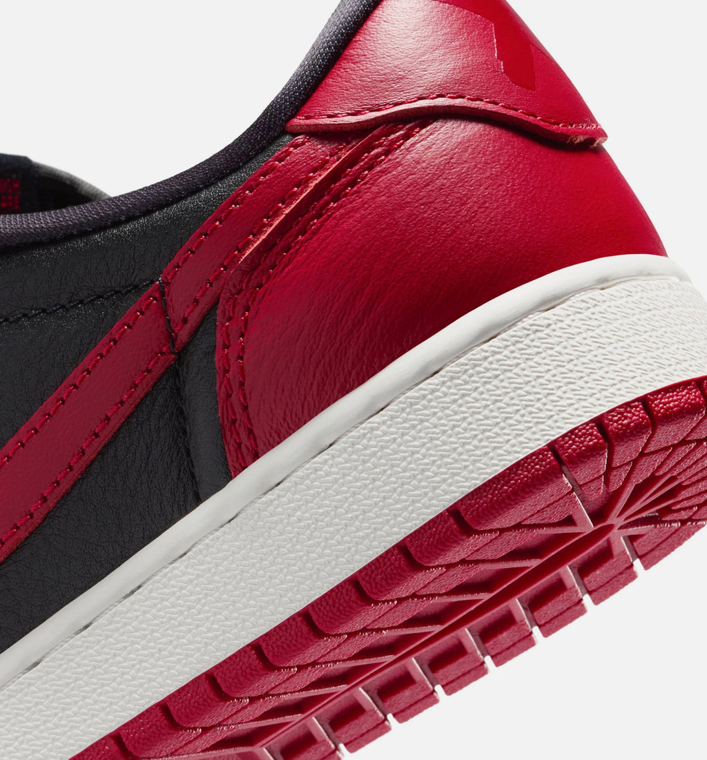 Air Jordan 1 Retro Low OG Banned | Grade School Lifestyle Shoe | Black/Varsity Red/Summit White