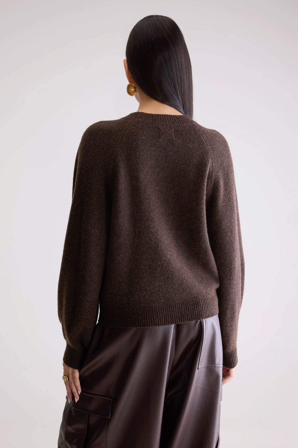 Ameka Crewneck Sweater (252 / W / DARK ROAST)