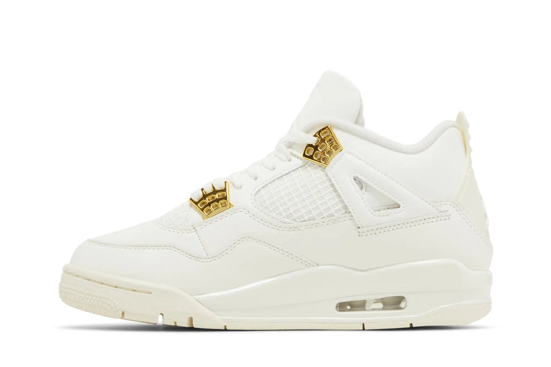 Wmns Air Jordan 4 Retro "Metallic Gold"