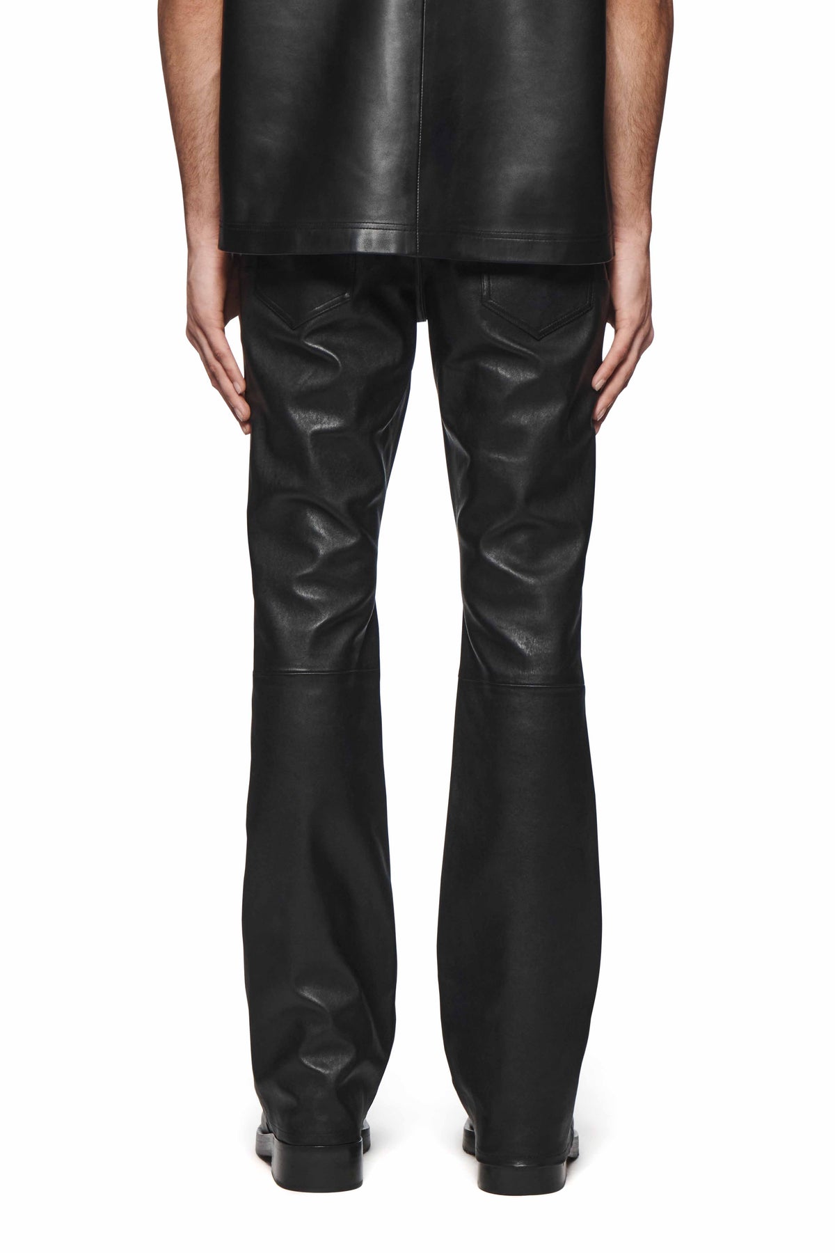 Leather Flare Pants