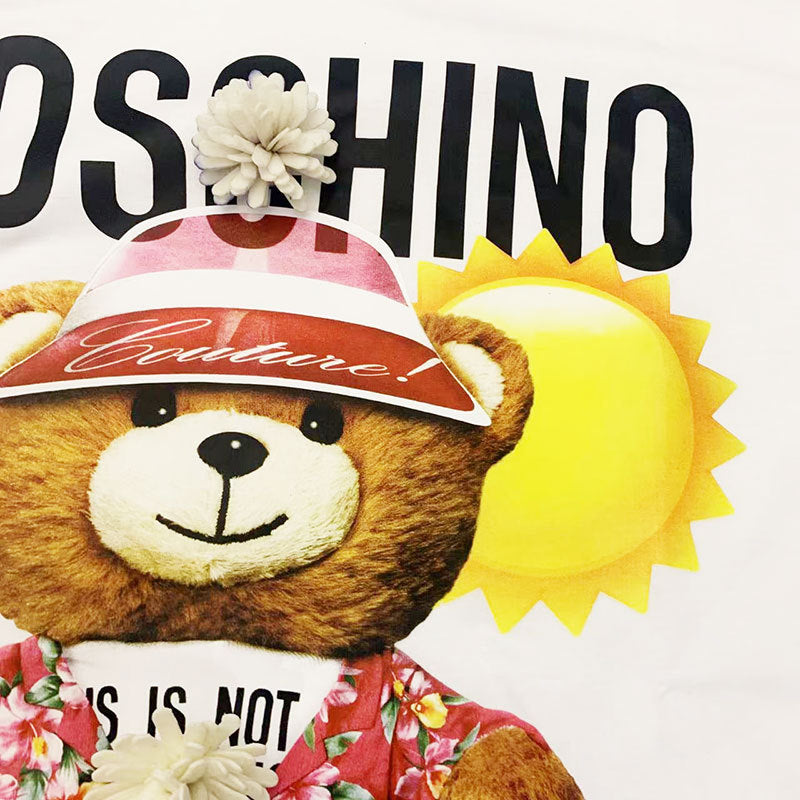 Moschino T-shirt T-shirt Round Neck Pullover Loose
