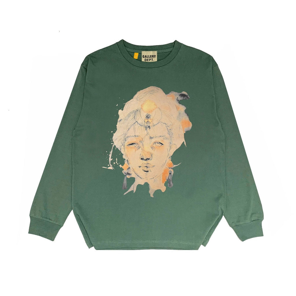 Gallery Dept Long Sleeved Shirt Fashion Brand Long Sleeve Long-Sleeved T-shirt Blouse