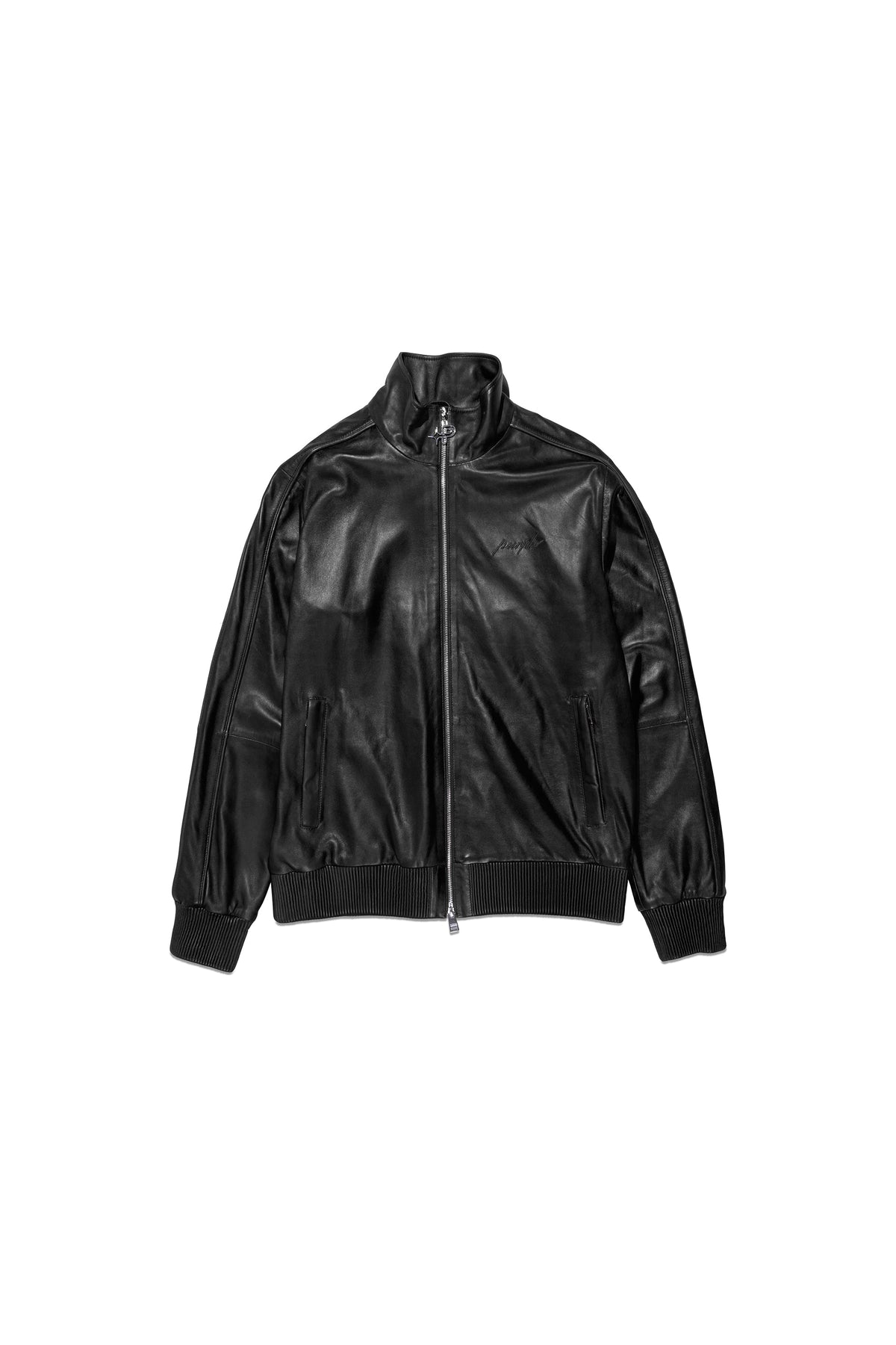 Leather Track Jacket