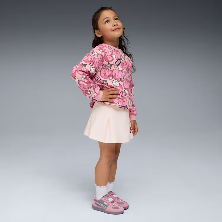 Kids Puma X Hello Kitty Friends Relaxed All Over Print Sweatshirt
