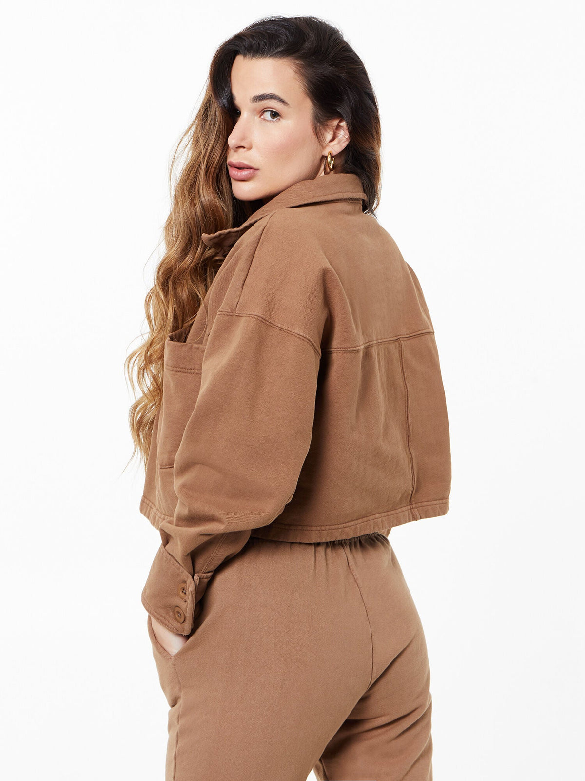 HEAVY FLEECE POLO SWEATSHIRT