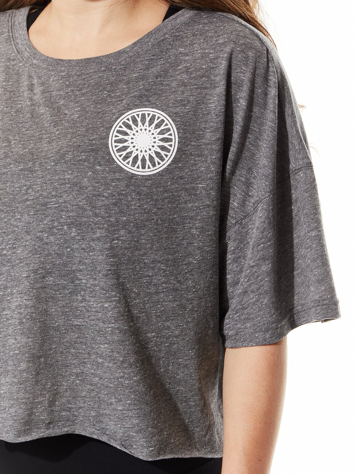Emily Cropped Tee- Wheel