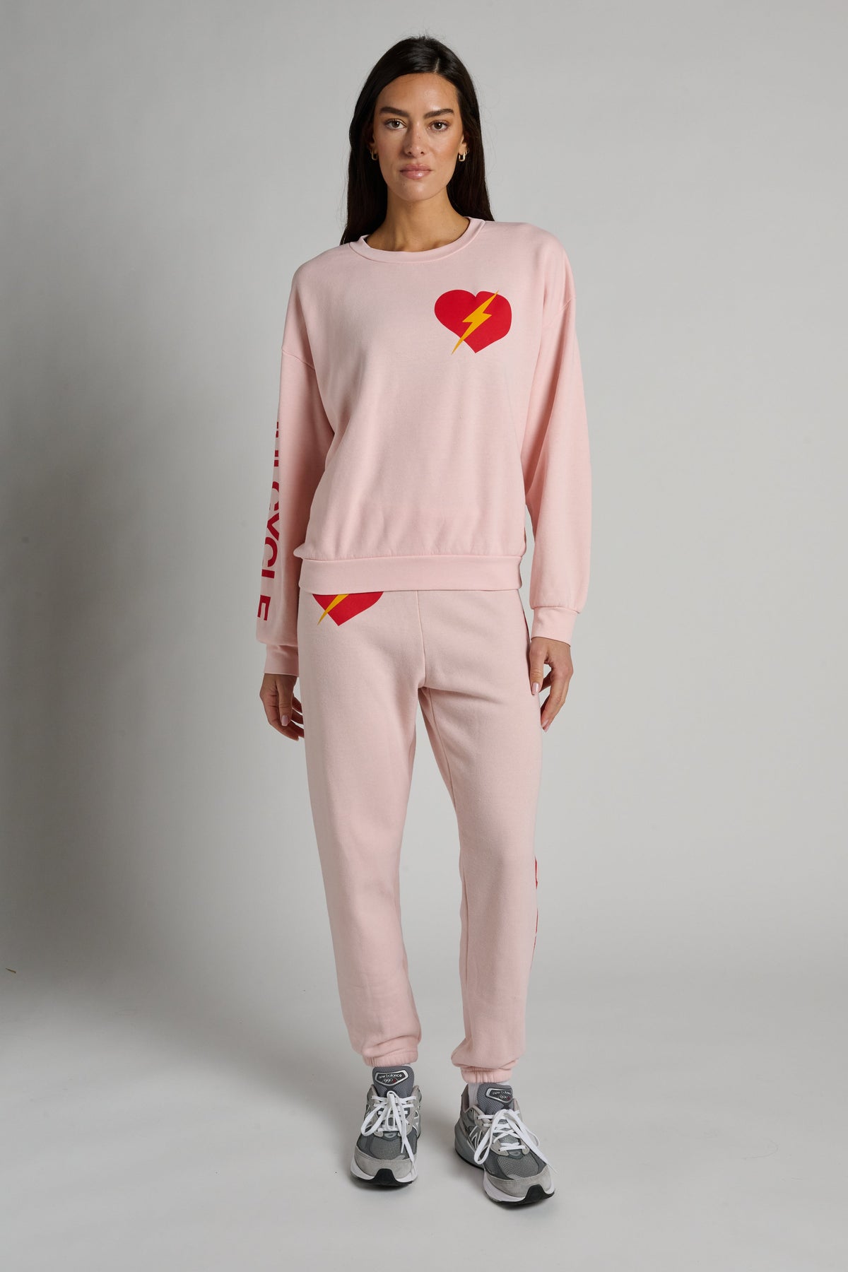 Bolt Heart Crew Sweatshirt Relaxed