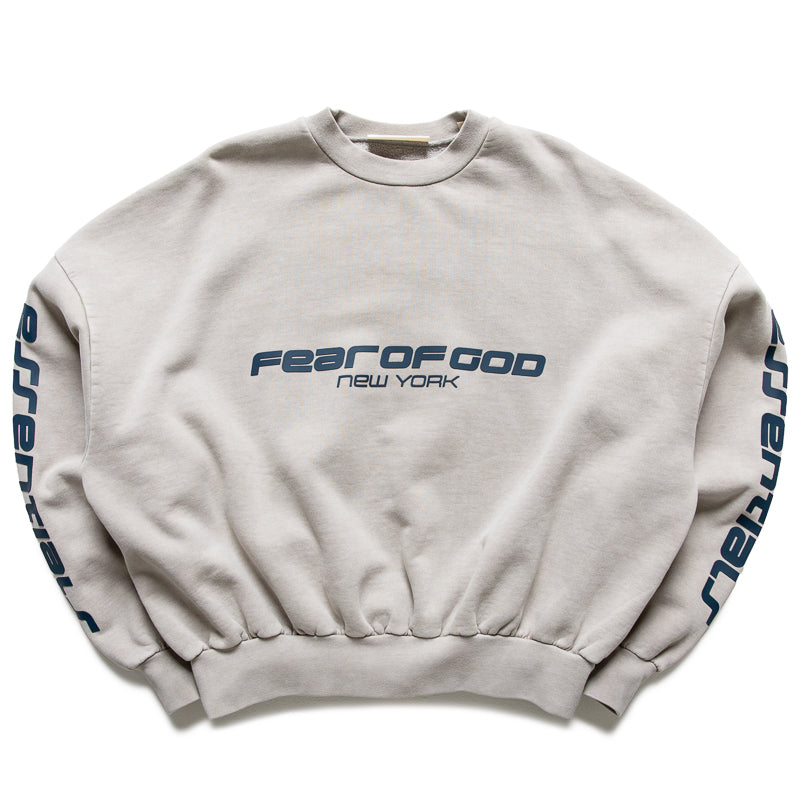 Fear Of God Essentials New York Heavy Fleece Cropped Sweatshirt - Smoke Grey