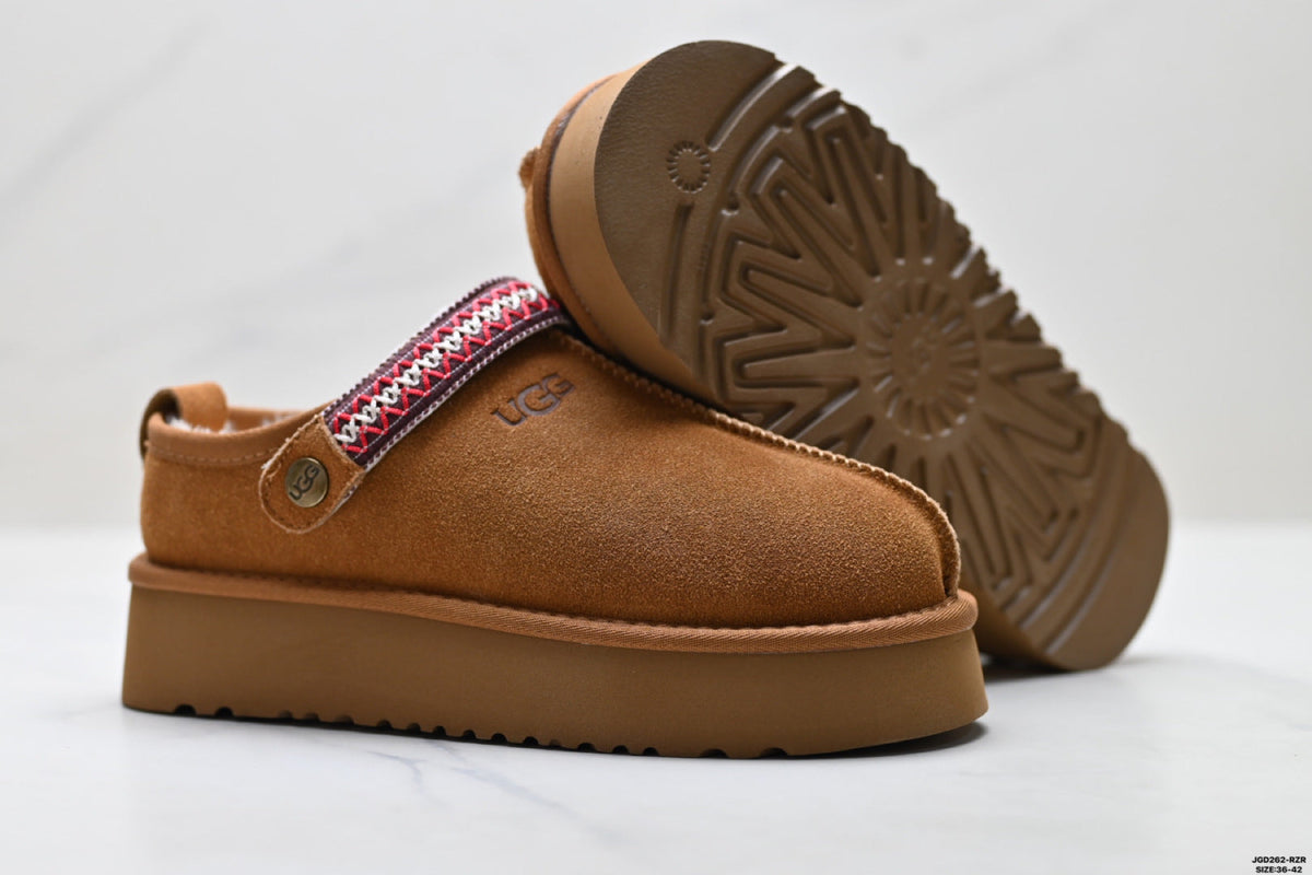 UGG Tazz Shearling Platform Slip-Ons