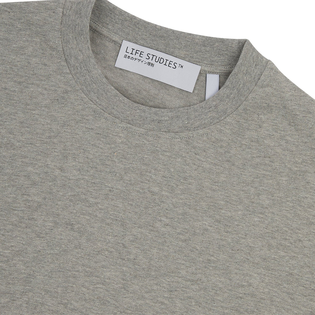 Life Studies Julian Oversized Organic T-Shirt: Dark Grey Heather