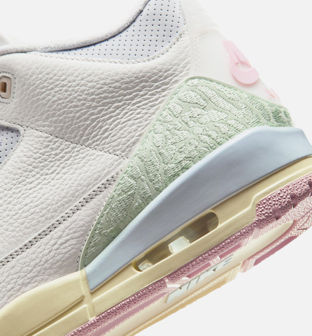Air Jordan 3 Retro Sail and Jade Aura Men's Lifestyle Shoe