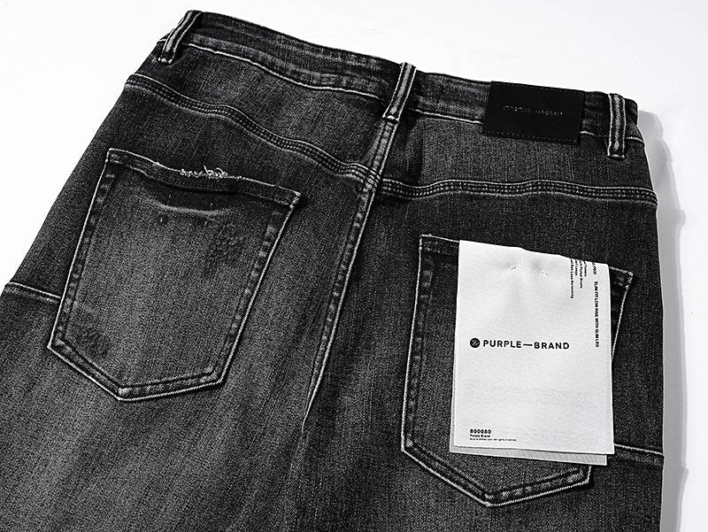 Purple Brand Black Distressed Jeans