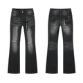 Purple Brand Washed Black Distressed Paint-Splatter Jeans