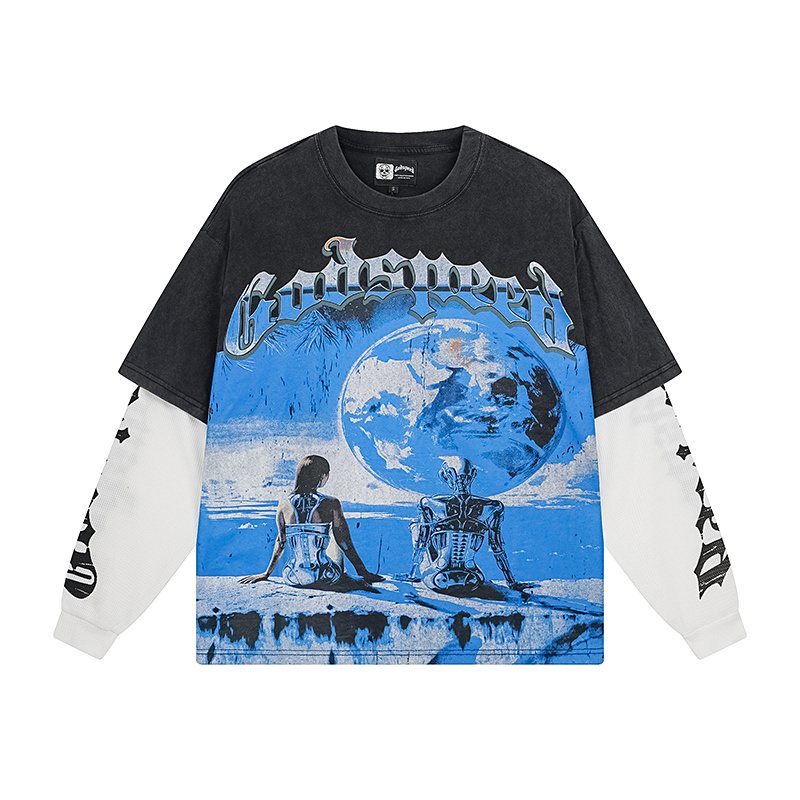 Godspeed E Pluribus Unum Layered Long-Sleeve T-Shirt
