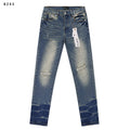 Purple Brand Slim Distressed Washed Denim Jeans