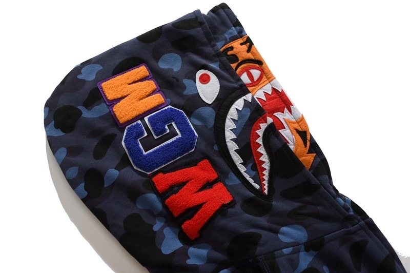 BAPE Shark Camo Full-Zip Hoodie