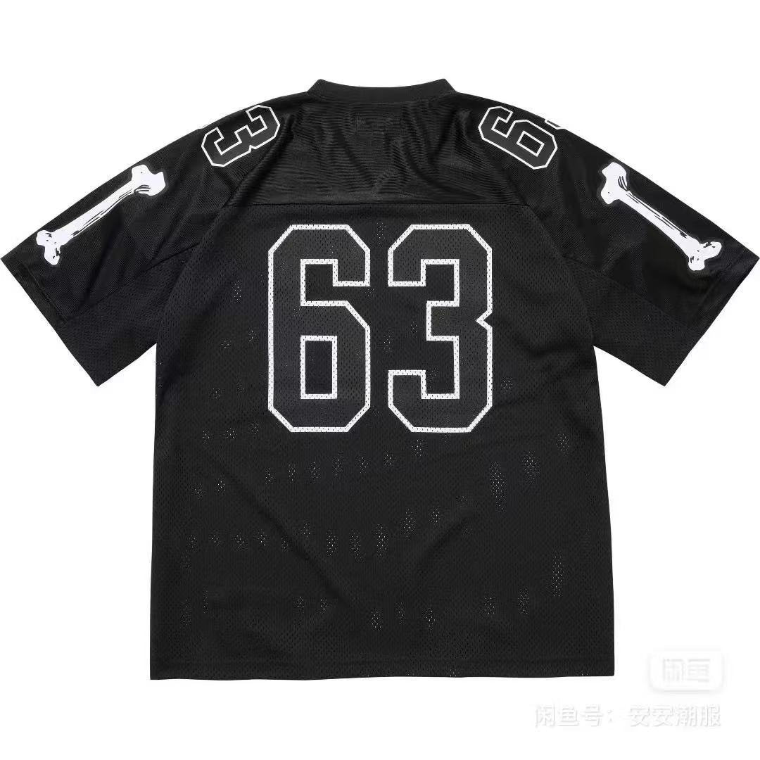 Supreme Bone Sleeve Number Football Jersey T-Shirt
