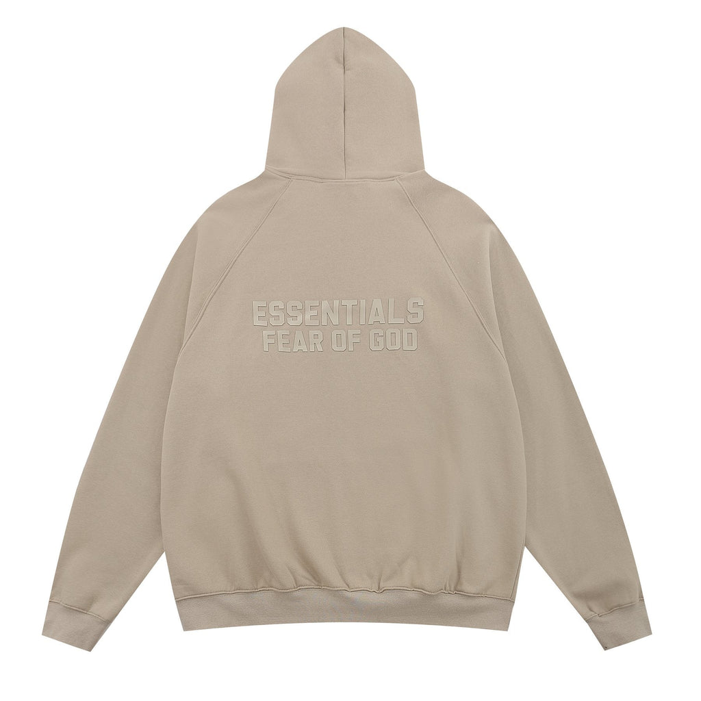 Essentials Fear of God Tonal Logo Full-Zip Hoodie