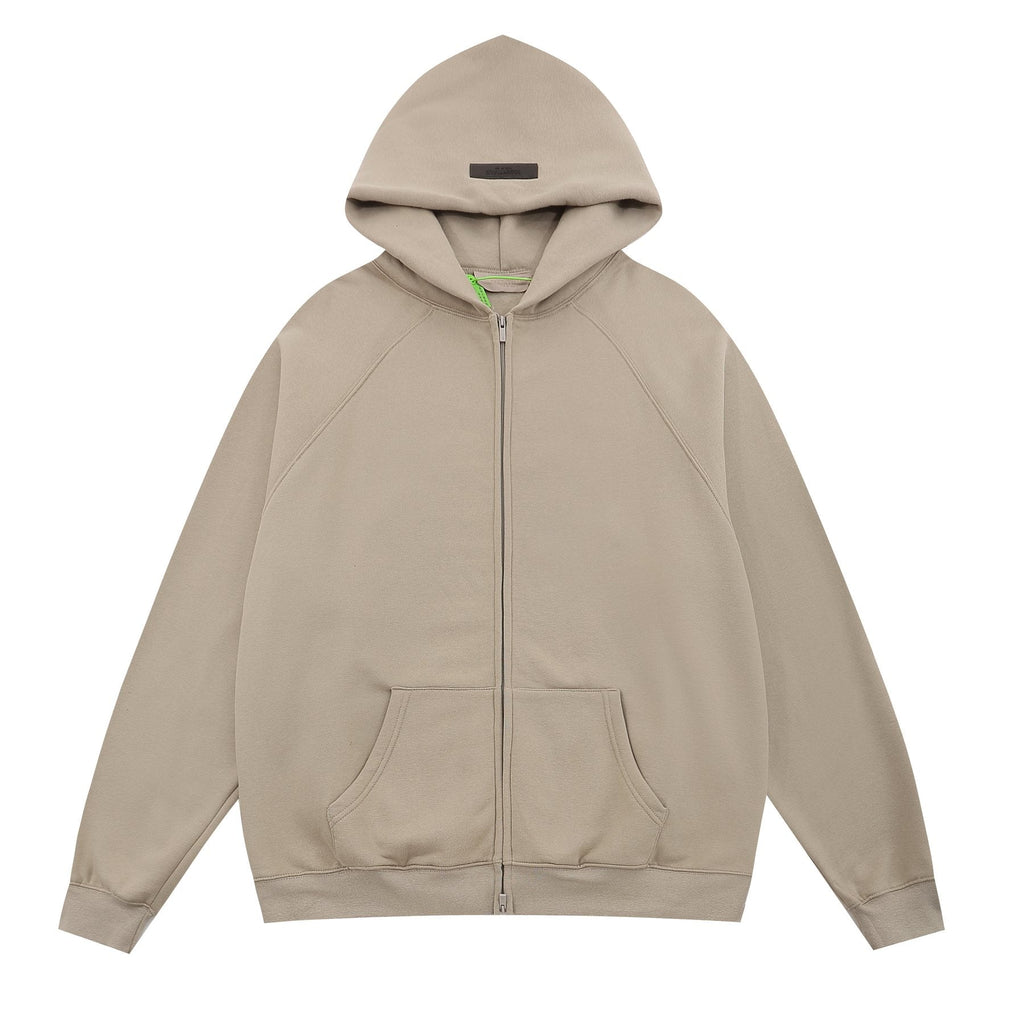 Essentials Fear of God Tonal Logo Full-Zip Hoodie