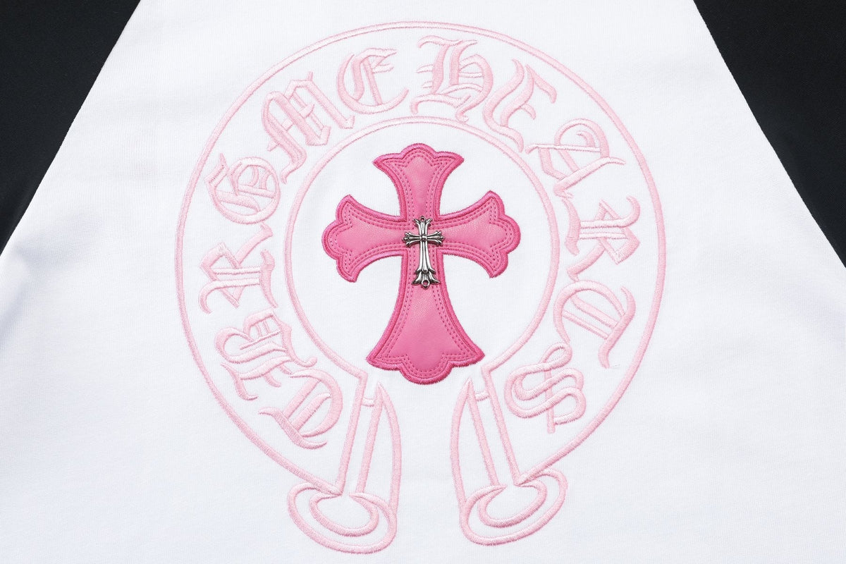 Chrome Hearts Cross Graphic Raglan Long-Sleeve T-Shirt