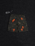 Chrome Hearts Green Camouflage Cargo Shorts
