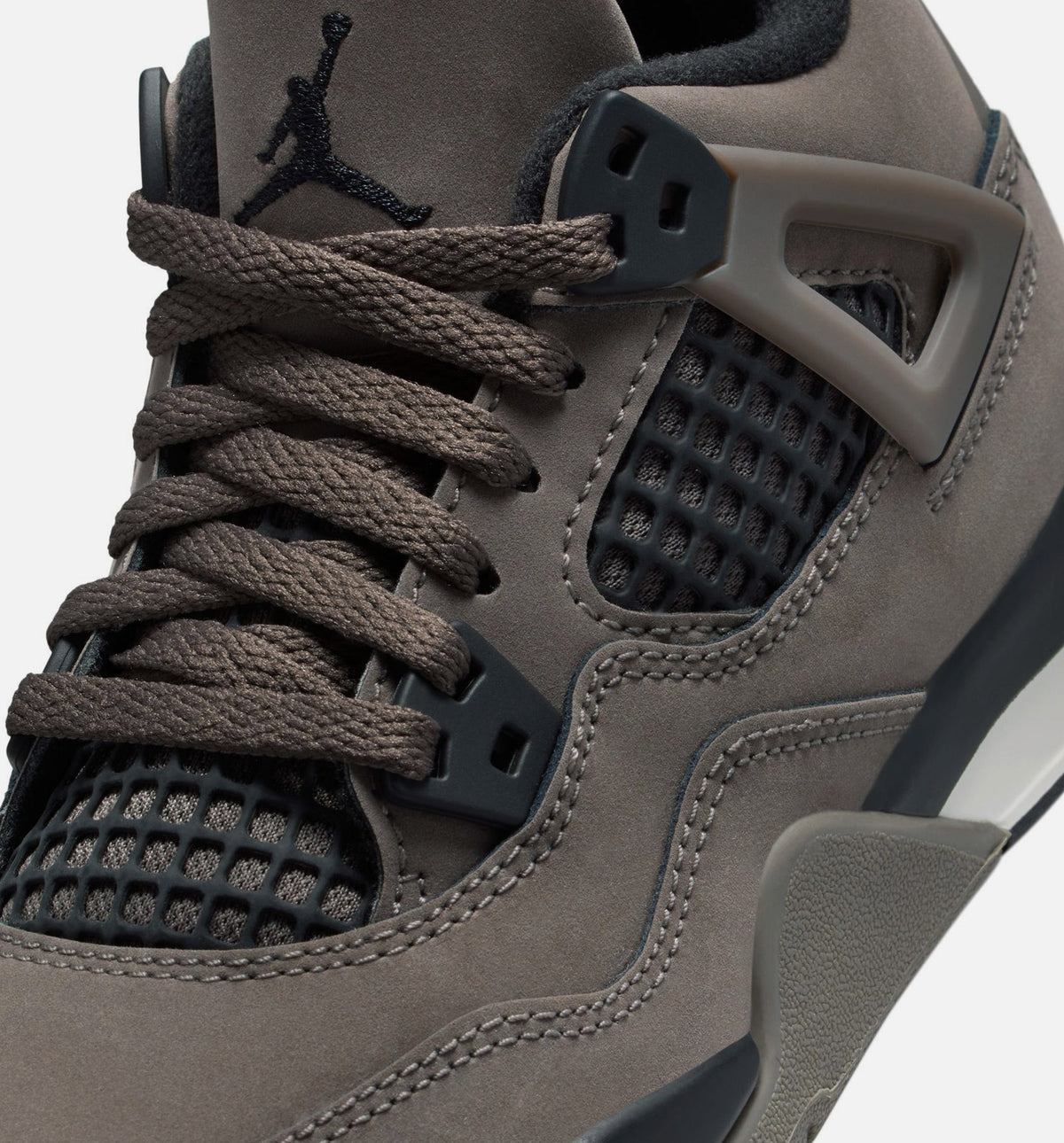 Air Jordan 4 Retro Cave Stone & Black Preschool Lifestyle Shoe