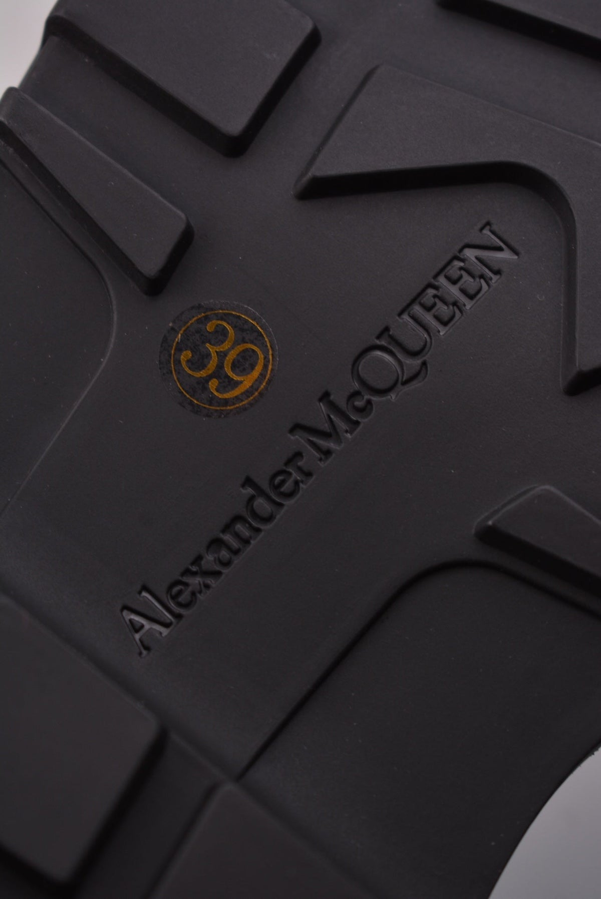 Alexander McQueen Tread Slick Front-Zip Ankle Boots