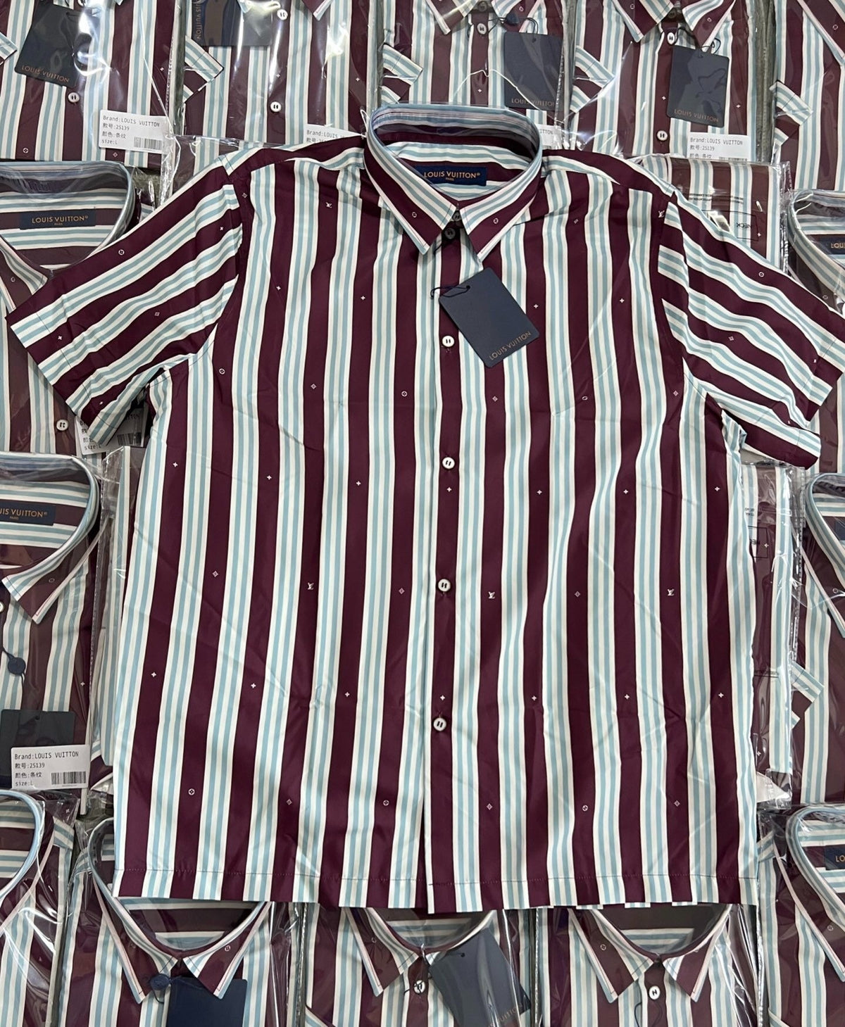 Striped Short-Sleeved Shirt