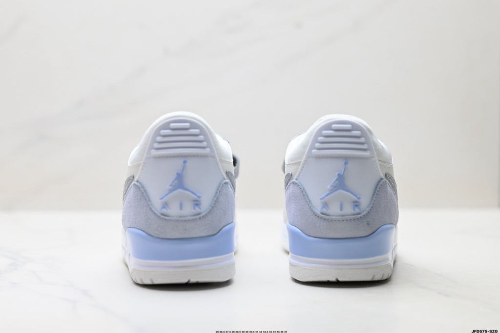 Jordan Legacy 312 Low White Wolf Grey Ice Blue Sneakers