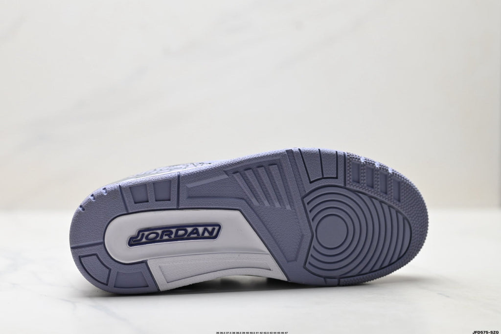 Jordan Legacy 312 Low White Wolf Grey Purple Sneakers