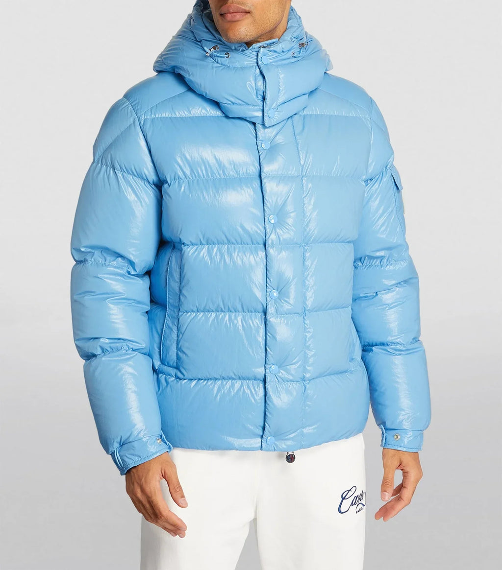 Moncler Maya 70 Down Jacket in Sky Blue