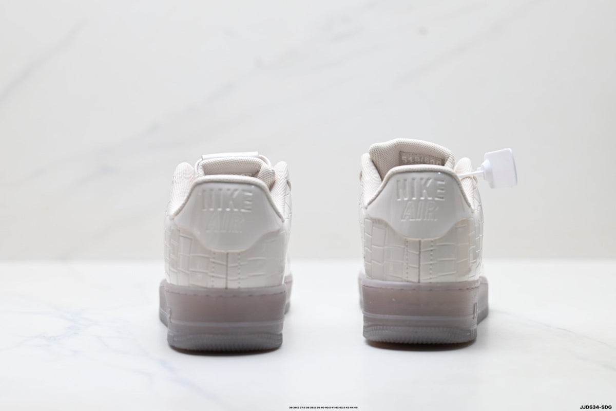 Nike Air Force 1 Low Triple White Unisex Sneakers Style 05