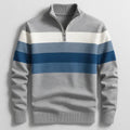 Striped Quarter Zip Sweater