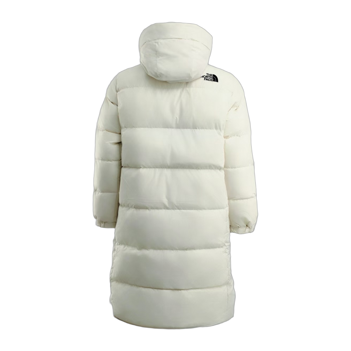 The North Face Color Block Long Down Coat | White | Women's Winter Coat