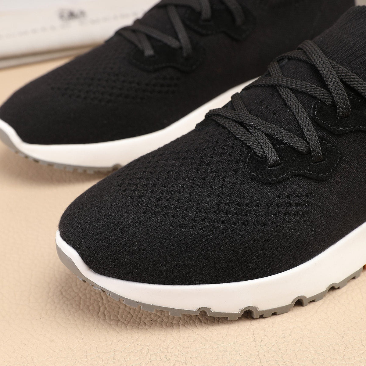 Brunello Cucinelli Black Knit Sneakers