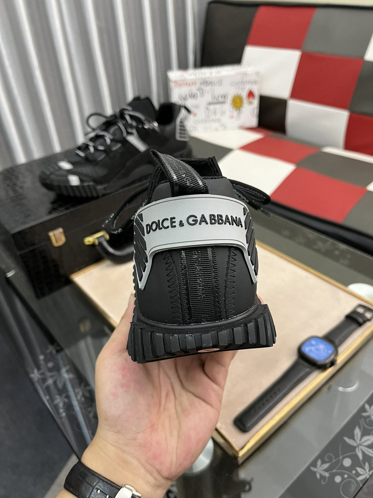 Dolce & Gabbana Black Chunky Sneakers