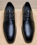 Louis Vuitton Black Checkered Lace-Up Dress Shoes