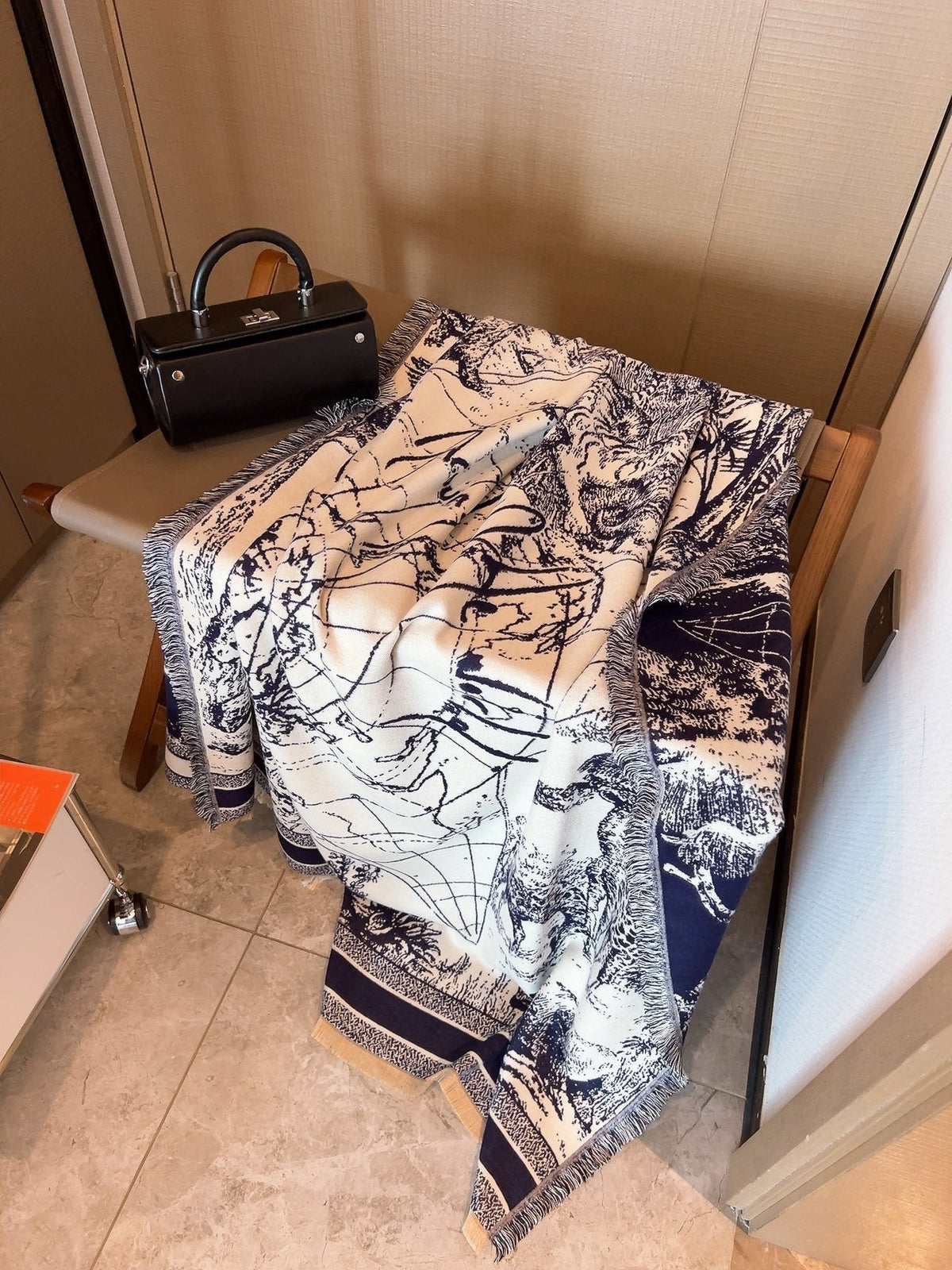 Dior Scenic Print Shawl